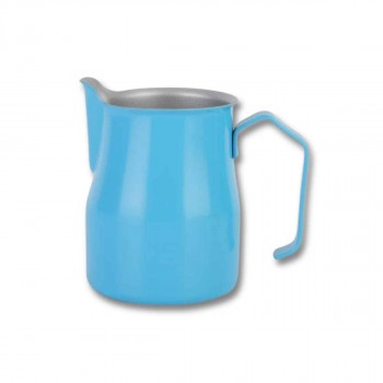 Pitcher Para Arte Latte Acero  Celeste